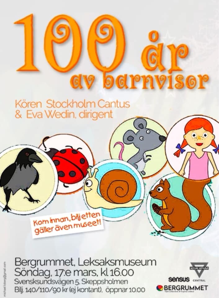100 år av Barnvisor - 17 mars 2019  (Leksaksmuseum)